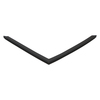 Door gasket profile 37-M in Black, Front View. Replacement fridge door gasket produced by DSU Fridge Seal BV.