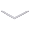 Door gasket profile 132-MS in Grey, Front View. Replacement fridge door gasket produced by DSU Fridge Seal BV. Material type: Soft PVC profile.