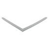 Door gasket profile 222-A in Grey, Front View. Replacement fridge door gasket produced by DSU Fridge Seal BV.