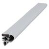 Door gasket profile 73-MS in Grey, Inside View. Replacement fridge door gasket produced by DSU Fridge Seal BV. Material type: Soft PVC profile.