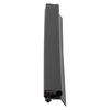 Door gasket profile 325-M in Black, Front View. Replacement fridge door gasket produced by DSU Fridge Seal BV.
