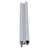 Door gasket profile 321-A in Grey, Front View. Replacement fridge door gasket produced by DSU Fridge Seal BV.