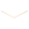 Door gasket profile 177-M in White, Front View. Replacement fridge door gasket produced by DSU Fridge Seal BV.