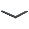 Door gasket profile 501-SIL in Dark Grey, Front View. Replacement fridge door gasket produced by DSU Fridge Seal BV.