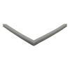 Door gasket profile 500-ME in Dark Grey, Front View. Replacement fridge door gasket produced by DSU Fridge Seal BV. Material type: Extended life profile.