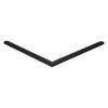 Door gasket profile 102-AS in Black, Front View. Replacement fridge door gasket produced by DSU Fridge Seal BV. Material type: Soft PVC profile.