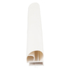 Door gasket profile 10-AC in White, Front View. Replacement fridge door gasket produced by DSU Fridge Seal BV.