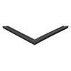 Door gasket profile 381-M in Black, Front View. Replacement fridge door gasket produced by DSU Fridge Seal BV.