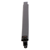 Door gasket profile 184-M in Black, Front View. Replacement fridge door gasket produced by DSU Fridge Seal BV.