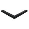 Door gasket profile 300-ME in Black, Front View. Replacement fridge door gasket produced by DSU Fridge Seal BV. Material type: Extended life profile.