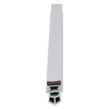 Door gasket profile 112-M in Grey, Front View. Replacement fridge door gasket produced by DSU Fridge Seal BV.