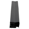 Door gasket profile 105-M in Black, Front View. Replacement fridge door gasket produced by DSU Fridge Seal BV.