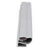 Door gasket profile 135-M in Grey, Front View. Replacement fridge door gasket produced by DSU Fridge Seal BV.