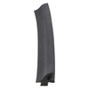 Door gasket profile 112 in Black, Front View. Replacement fridge door gasket produced by DSU Fridge Seal BV.