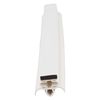 Door gasket profile 34-M in White, Front View. Replacement fridge door gasket produced by DSU Fridge Seal BV.
