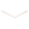 Door gasket profile 30-M in White Vacuum, Front View. Replacement fridge door gasket produced by DSU Fridge Seal BV.