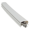 Door gasket profile 296-MS in Light Grey, Outside View. Replacement fridge door gasket produced by DSU Fridge Seal BV. Material type: Soft PVC profile.