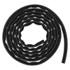 Door gasket profile 51-AE in Black, Top View. Replacement fridge door gasket produced by DSU Fridge Seal BV. Material type: Extended life profile.