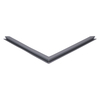 Door gasket profile 18-MC in Dark Grey, Front View. Replacement fridge door gasket produced by DSU Fridge Seal BV.