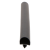 Door gasket profile 28-A in Black, Front View. Replacement fridge door gasket produced by DSU Fridge Seal BV.