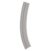 Door gasket profile 118 in Grey, Top View. Replacement fridge door gasket produced by DSU Fridge Seal BV.