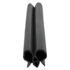 Door gasket profile 41-AE in Black, Front View. Replacement fridge door gasket produced by DSU Fridge Seal BV. Material type: Extended life profile.