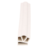 Door gasket profile 8-A in White, Front View. Replacement fridge door gasket produced by DSU Fridge Seal BV.
