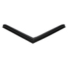 Door gasket profile 20-AS in Black, Front View. Replacement fridge door gasket produced by DSU Fridge Seal BV. Material type: Soft PVC profile.