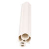 Door gasket profile 27-A in White, Front View. Replacement fridge door gasket produced by DSU Fridge Seal BV.