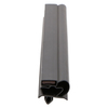 Door gasket profile 38-M in Black, Front View. Replacement fridge door gasket produced by DSU Fridge Seal BV.
