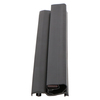 Door gasket profile 119-M in Black, Front View. Replacement fridge door gasket produced by DSU Fridge Seal BV.