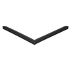 Door gasket profile 19-M in Black, Front View. Replacement fridge door gasket produced by DSU Fridge Seal BV.