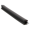 Door gasket profile 18-M in Black, Outside View. Replacement fridge door gasket produced by DSU Fridge Seal BV.