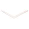 Door gasket profile 105-MC in White, Front View. Replacement fridge door gasket produced by DSU Fridge Seal BV.