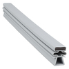 Door gasket profile 71-MS in Grey, Outside View. Replacement fridge door gasket produced by DSU Fridge Seal BV. Material type: Soft PVC profile.