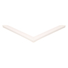 Door gasket profile 179-M in White, Front View. Replacement fridge door gasket produced by DSU Fridge Seal BV.