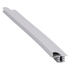 Door gasket profile 62-AS in Grey, Outside View. Replacement fridge door gasket produced by DSU Fridge Seal BV. Material type: Soft PVC profile.