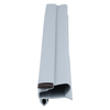 Door gasket profile 215-M in Grey, Front View. Replacement fridge door gasket produced by DSU Fridge Seal BV.