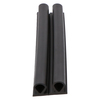 Door gasket profile 57-A in Black, Front View. Replacement fridge door gasket produced by DSU Fridge Seal BV.