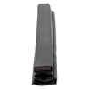Door gasket profile 318-M in Black, Front View. Replacement fridge door gasket produced by DSU Fridge Seal BV.