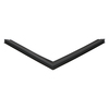 Door gasket profile 38-M in Black, Front View. Replacement fridge door gasket produced by DSU Fridge Seal BV.