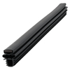 Door gasket profile 211-M in Black, Inside View. Replacement fridge door gasket produced by DSU Fridge Seal BV.