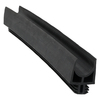 Door gasket profile 90-A in Black, Outside View. Replacement fridge door gasket produced by DSU Fridge Seal BV.