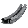 Door gasket profile 14-A in Black, Inside View. Replacement fridge door gasket produced by DSU Fridge Seal BV.