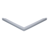 Door gasket profile 114-M in Grey, Front View. Replacement fridge door gasket produced by DSU Fridge Seal BV.