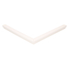 Door gasket profile 27-A in White, Front View. Replacement fridge door gasket produced by DSU Fridge Seal BV.