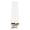 Door gasket profile 136-M in White, Front View. Replacement fridge door gasket produced by DSU Fridge Seal BV.