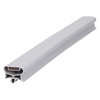 Door gasket profile 132-MS in Grey, Inside View. Replacement fridge door gasket produced by DSU Fridge Seal BV. Material type: Soft PVC profile.