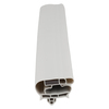 Door gasket profile 198-MS in Grey, Front View. Replacement fridge door gasket produced by DSU Fridge Seal BV. Material type: Soft PVC profile.