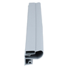 Door gasket profile 66-M in Grey, Front View. Replacement fridge door gasket produced by DSU Fridge Seal BV.